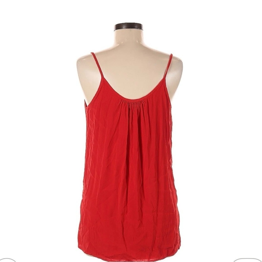 Fifteen Twenty Faux Wrap Sleeveless Red Tank, Medium